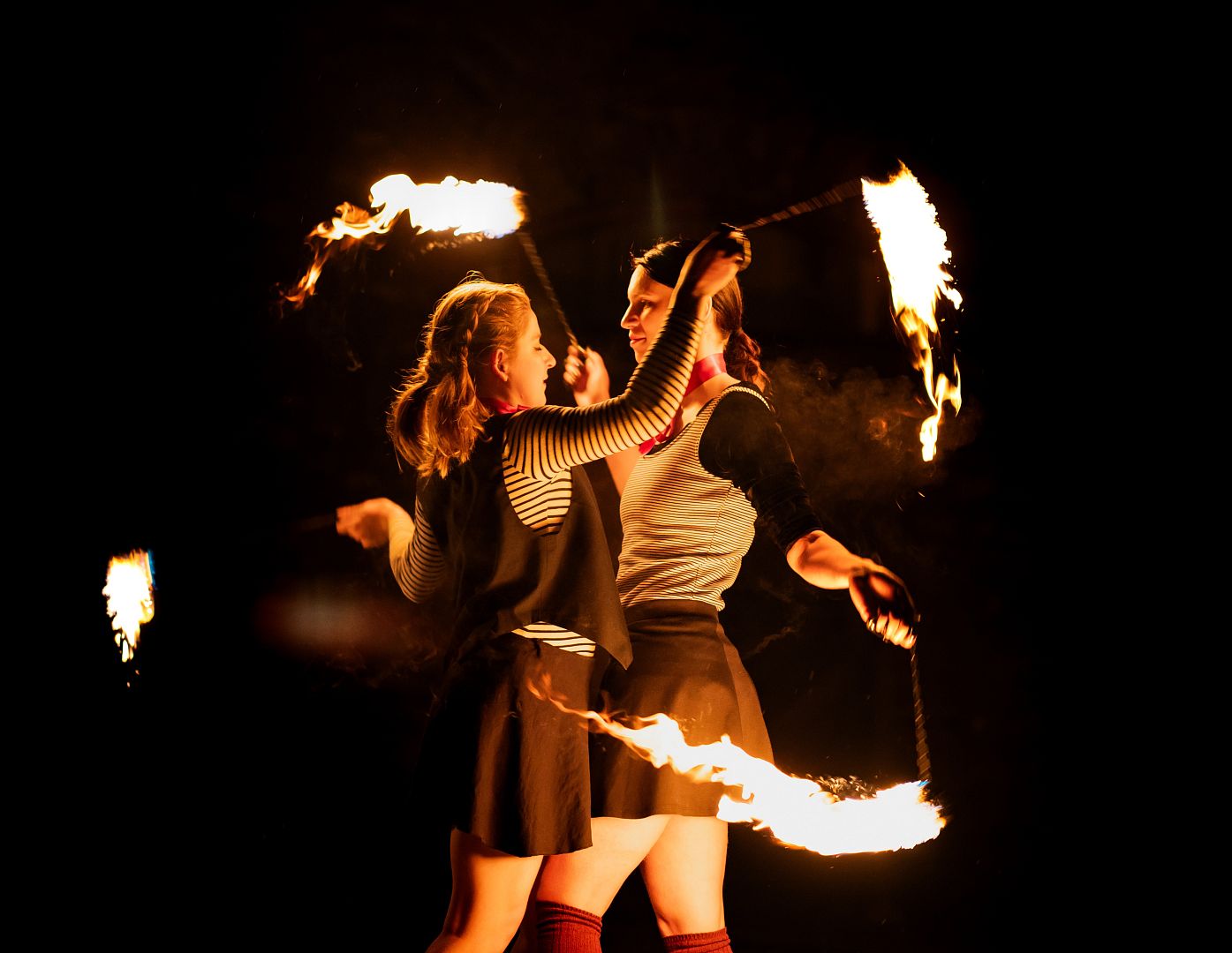 Ohňová show ve Wellness parku Lužánky Brno