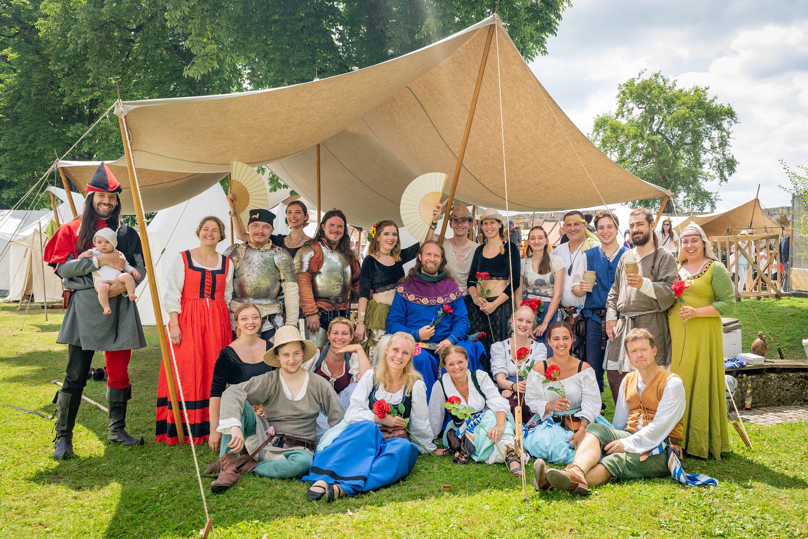 Historický festival na hradu Burghausen