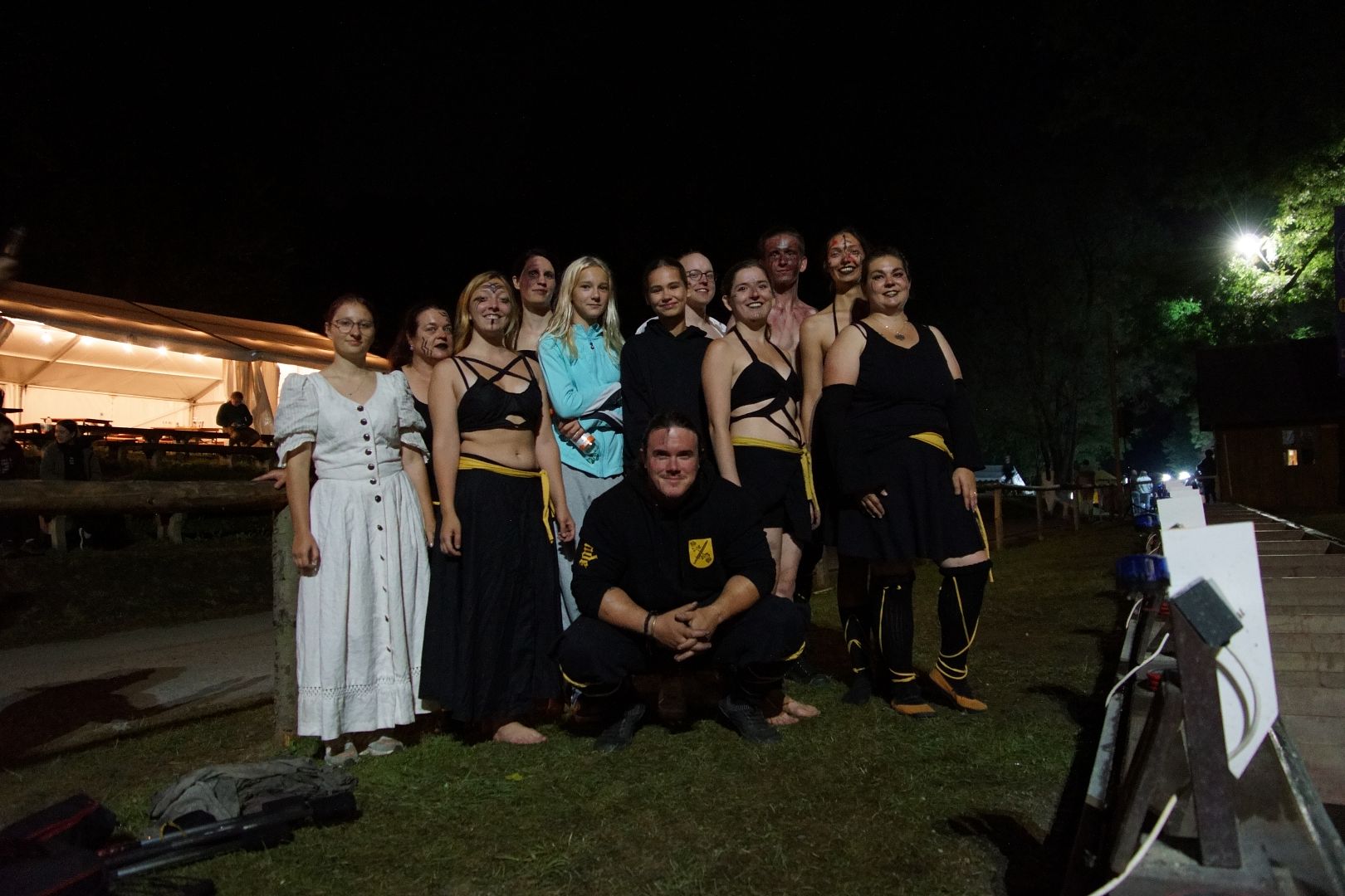 Fire show at the World Gold Panning Champ