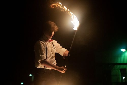 Ohnivá show na Arboristickém plese 2022 v Brně